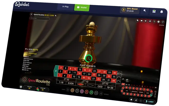 Rainbet live casino