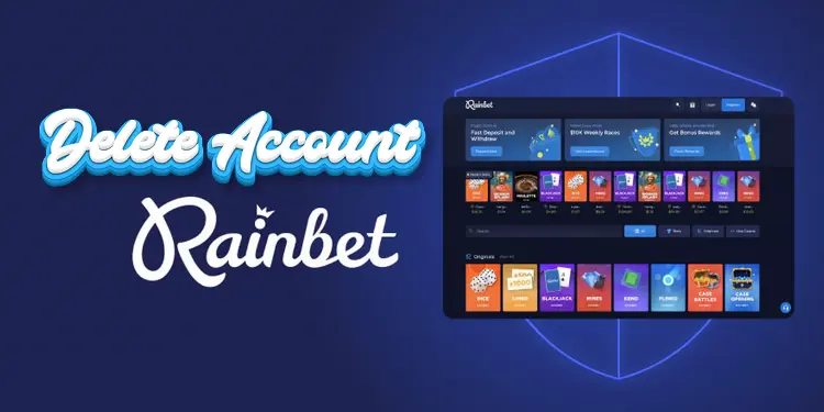 how to delete rainbet account